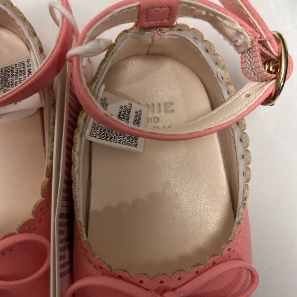 Janie and Jack 100049330 Newborn Ballet Pink Baby Bow Ballet Flat  size 0-3 m - Picture 5 of 7